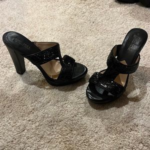 Michael Kors black sequins heels